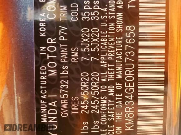 2024 Hyundai Palisade XRT с VIN KM8R34GE0RU737658, выставлен на аукционе Copart как лот 81601885 с пробегом 30 358 миль миль и Списание • Salvage title. История ставок и продаж доступна на DreamBid. Изображение 14.