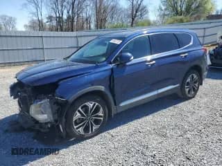 2019 Hyundai Santa Fe Limited z VIN 5NMS53AA7KH134705, wystawiony jako Copart lot #49402735 z przebiegiem 43 467 mil mil oraz Szkoda całkowita • Salvage title. Historia ofert i sprzedaży dostępna na DreamBid. Obrazek 1.