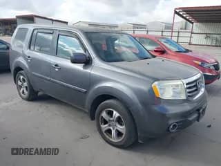 2014 Honda Pilot EX-L with VIN 5FNYF4H57EB001695, listed as a IAAI auction lot 43284018 with 150,075 mi miles and . Bid and sale history available at DreamBid. Image 1.