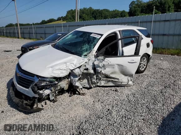 2023 Chevrolet Equinox LS z VIN 3GNAXHEG3PL251362, wystawiony jako Copart lot #63664165 z przebiegiem Nie podano mil oraz Szkoda całkowita • Salvage title. Historia ofert i sprzedaży dostępna na DreamBid. Obrazek 1.
