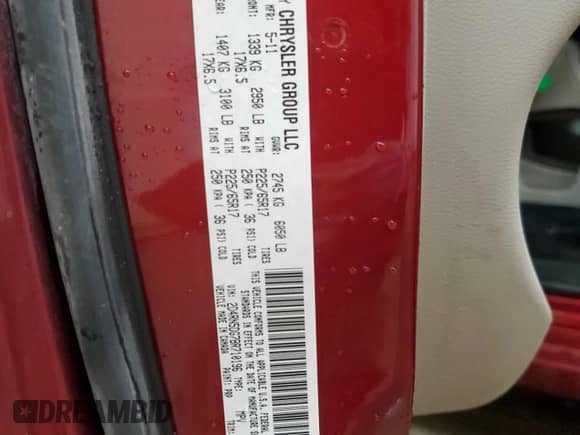 2011 Dodge Grand Caravan Crew with VIN 2D4RN5DG7BR710196, listed as a Copart auction lot 70536875 with 96,227 mi miles and Clean title. Bid and sale history available at DreamBid. Image 14.