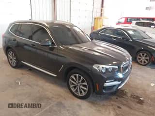 2019 BMW X3 xDrive30i with VIN 5UXTR9C57KLD93318, listed as a IAAI auction lot 43317576 with 109,513 mi miles and . Bid and sale history available at DreamBid. Image 1.