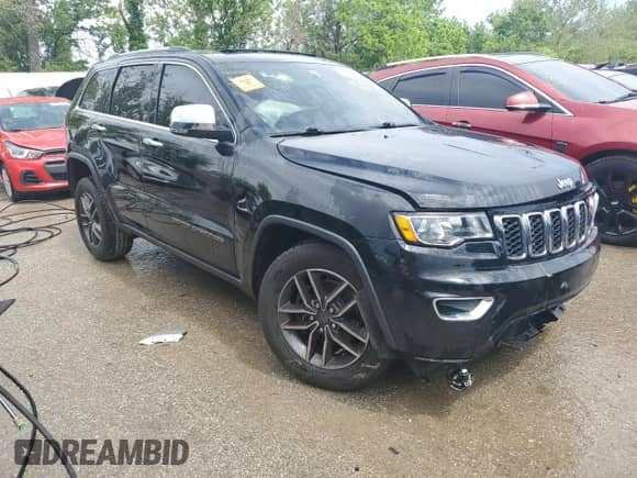 2019 Jeep Grand Cherokee Limited with VIN 1C4RJFBG8KC532292, listed as a Copart auction lot 53682484 with 51,221 mi miles and Salvage title. Bid and sale history available at DreamBid. Image 4.