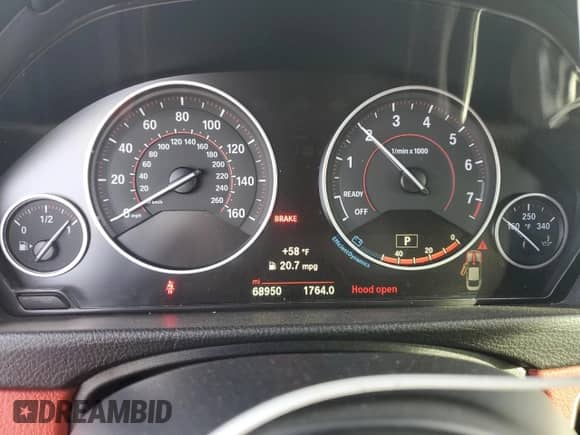 2017 BMW 4 Series 440i z VIN WBA4P1C31HK522769, wystawiony jako Copart lot #43755475 z przebiegiem 68 950 mil mil oraz Szkoda całkowita • Salvage title. Historia ofert i sprzedaży dostępna na DreamBid. Obrazek 9.