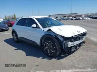 2022 Hyundai Ioniq 5 SEL with VIN KM8KNDAF4NU112543, listed as a IAAI auction lot 43264355 with 26,880 mi miles and . Bid and sale history available at DreamBid. Image 1.