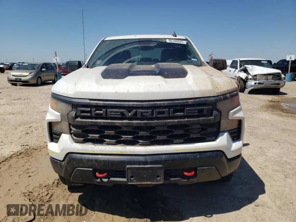 2024 Chevrolet Silverado 1500 Custom Trail Boss with VIN 3GCUDCED0RG182505, listed as a Copart auction lot 56726525 with 25,444 mi miles and Salvage title. Bid and sale history available at DreamBid. Image 5.