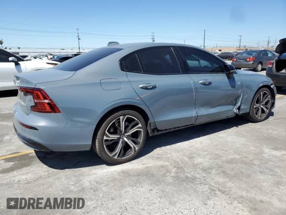 2024 Volvo S60 Core Dark Theme with VIN 7JRL12FK5RG325165, listed as a Copart auction lot 54932725 with 15,137 mi miles and Salvage title. Bid and sale history available at DreamBid. Image 3.