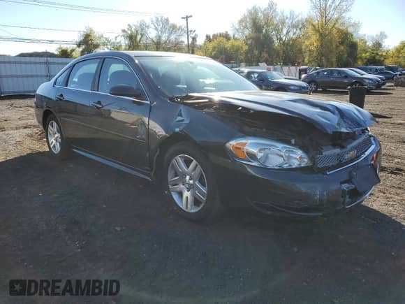 2014 Chevrolet Impala LT with VIN 2G1WB5E37E1109239, listed as a Copart auction lot 86687195 with 98,153 mi miles and Salvage title. Bid and sale history available at DreamBid. Image 4.