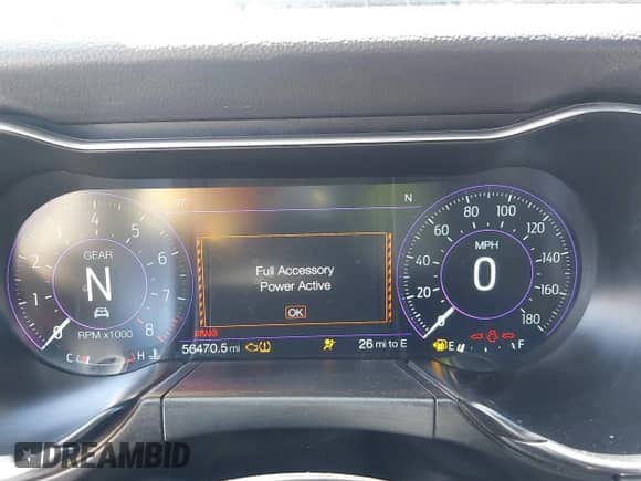 2019 Ford Mustang Bullitt z VIN 1FA6P8K0XK5503788, wystawiony jako IAAI lot #43021322 z przebiegiem 56 470 mil mil oraz . Historia ofert i sprzedaży dostępna na DreamBid. Obrazek 7.