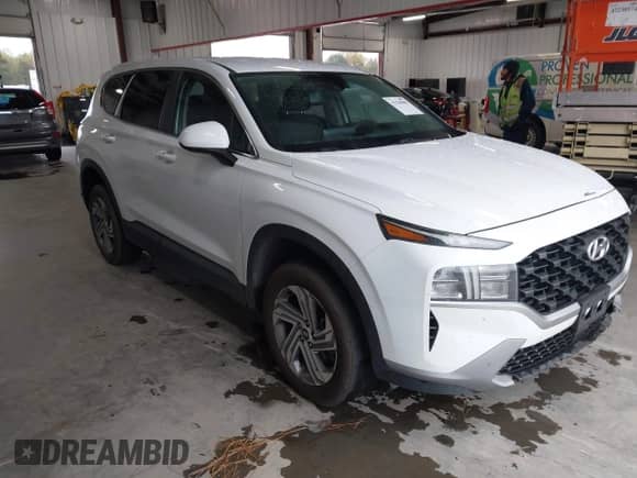 2021 Hyundai Santa Fe SE with VIN 5NMS1DAJ2MH352913, listed as a IAAI auction lot 43548098 with 93,758 mi miles and . Bid and sale history available at DreamBid. Image 1.