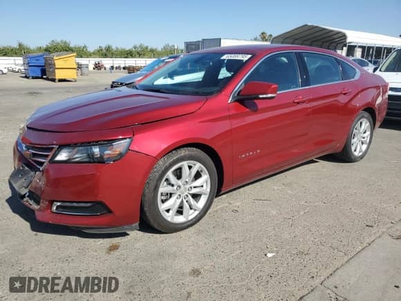 2019 Chevrolet Impala LT with VIN 1G11Z5S33KU120247, listed as a Copart auction lot 65089795 with 26,592 mi miles and Salvage title. Bid and sale history available at DreamBid. Image 1.