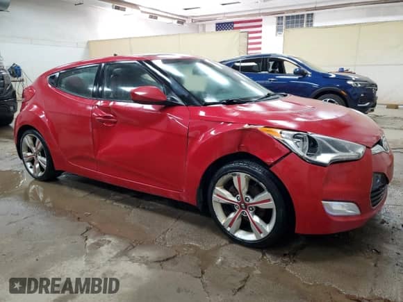 2012 Hyundai Veloster w/Black Int z VIN KMHTC6AD3CU049324, wystawiony jako Copart lot #85596195 z przebiegiem 171 178 mil mil oraz Szkoda całkowita • Salvage title. Historia ofert i sprzedaży dostępna na DreamBid. Obrazek 4.