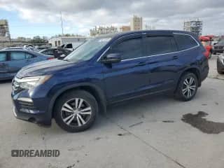 2018 Honda Pilot EX with VIN 5FNYF6H35JB026342, listed as a Copart auction lot 46741065 with 102,128 mi miles and Salvage title. Bid and sale history available at DreamBid. Image 1.