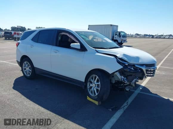 2024 Chevrolet Equinox LT z VIN 3GNAXJEG0RS148643, wystawiony jako IAAI lot #43419296 z przebiegiem 52 415 mil mil oraz . Historia ofert i sprzedaży dostępna na DreamBid. Obrazek 1.