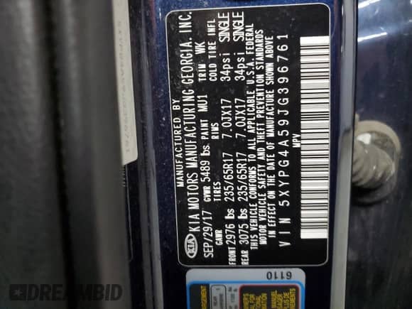 2018 Kia Sorento LX with VIN 5XYPG4A59JG396761, listed as a Copart auction lot 80261365 with 164,711 mi miles and Clean title. Bid and sale history available at DreamBid. Image 13.