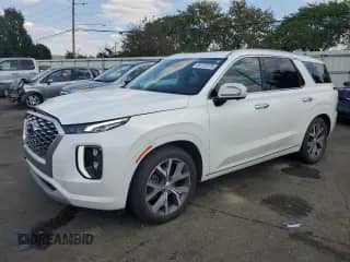 2022 Hyundai Palisade Limited with VIN KM8R5DHE0NU432292, listed as a Copart auction lot 81175175 with 50,533 mi miles and Salvage title. Bid and sale history available at DreamBid. Image 1.