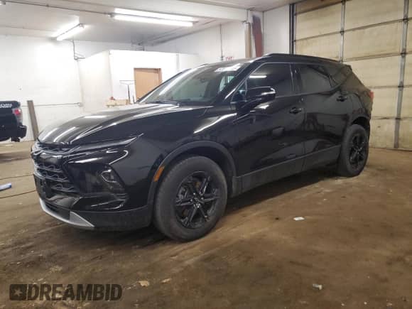2024 Chevrolet Blazer LT with VIN 3GNKBJRS8RS149038, listed as a Copart auction lot 57846335 with 21,516 mi miles and Salvage title. Bid and sale history available at DreamBid. Image 1.