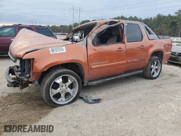2007 Chevrolet Avalanche 3LT with VIN 3GNEC12067G127106, listed as a Copart auction lot 55580965 with Not provided miles and Salvage title. Bid and sale history available at DreamBid. Image 1.