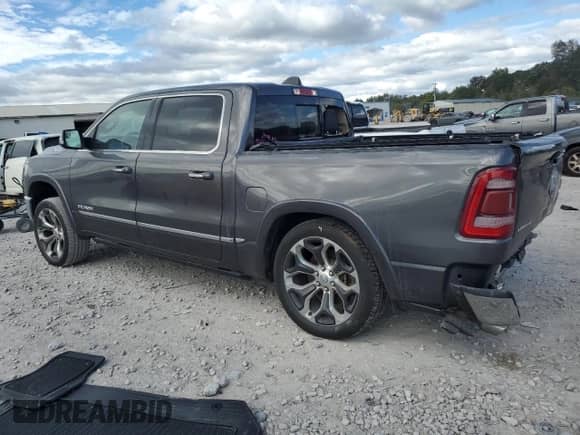 2021 Ram 1500 Limited z VIN 1C6SRFHM9MN806590, wystawiony jako Copart lot #85344005 z przebiegiem 64 549 mil mil oraz Szkoda całkowita • Salvage title. Historia ofert i sprzedaży dostępna na DreamBid. Obrazek 2.