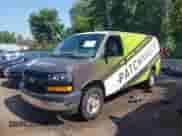 2023 Chevrolet Express Cargo with VIN 1GCWGAFP9P1258134, listed as a IAAI auction lot 42645732 with 5,693 mi miles and . Bid and sale history available at DreamBid. Image 14.
