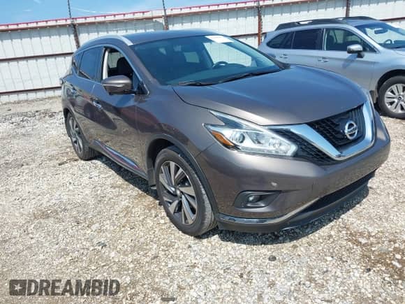 2015 Nissan Murano Platinum with VIN 5N1AZ2MG1FN253039, listed as a IAAI auction lot 42446627 with 79,465 mi miles and . Bid and sale history available at DreamBid. Image 1.