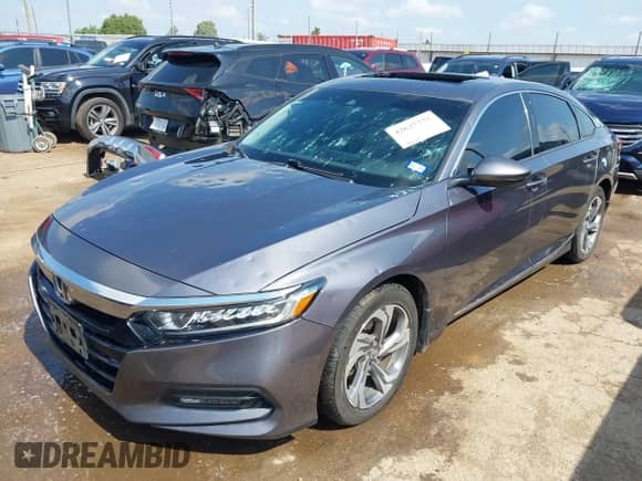 2020 Honda Accord EX-L with VIN 1HGCV1F57LA120403, listed as a IAAI auction lot 42627775 with 60,367 mi miles and . Bid and sale history available at DreamBid. Image 2.