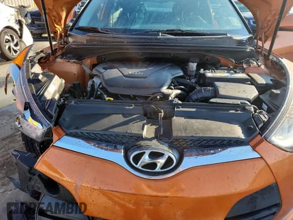 2015 Hyundai Veloster with VIN KMHTC6AD3FU219198, listed as a Copart auction lot 81516035 with 77,510 mi miles and Salvage title. Bid and sale history available at DreamBid. Image 11.