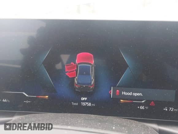 2023 BMW i4 eDrive35 with VIN WBY43AW04PFP93864, listed as a IAAI auction lot 42409885 with 19,758 mi miles and . Bid and sale history available at DreamBid. Image 7.