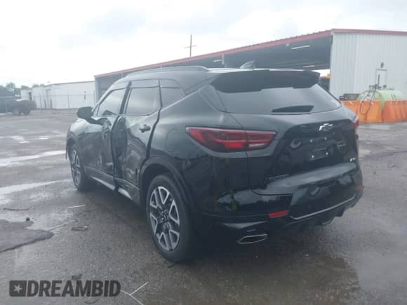 2024 Chevrolet Blazer RS with VIN 3GNKBERS3RS277937, listed as a IAAI auction lot 42777897 with 37,721 mi miles and . Bid and sale history available at DreamBid. Image 3.