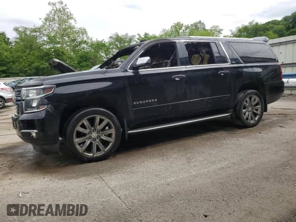 2015 Chevrolet Suburban LTZ с VIN 1GNSKKKC8FR249387, выставлен на аукционе Copart как лот 59060575 с пробегом Не указан миль и Списание • Salvage title. История ставок и продаж доступна на DreamBid. Изображение 1.