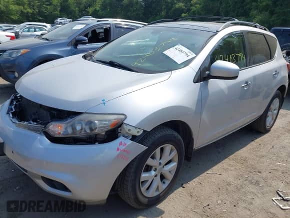 2012 Nissan Murano SL with VIN JN8AZ1MWXCW226258, listed as a IAAI auction lot 42403794 with 131,142 mi miles and . Bid and sale history available at DreamBid. Image 2.