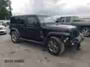 2022 Jeep Wrangler Unlimited Sahara with VIN 1C4HJXENXNW163417, listed as a Copart auction lot 67636985 with 88,314 mi miles and Salvage title. Bid and sale history available at DreamBid. Image 4.