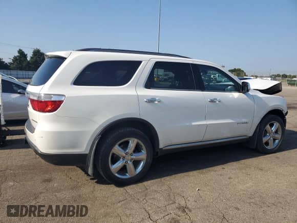 2013 Dodge Durango Citadel with VIN 1C4RDJEG2DC668037, listed as a Copart auction lot 69029655 with 137,501 mi miles and Salvage title. Bid and sale history available at DreamBid. Image 3.