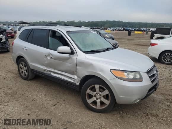 2007 Hyundai Santa Fe SE with VIN 5NMSH13E37H026150, listed as a Copart auction lot 81706065 with 201,433 mi miles and Salvage title. Bid and sale history available at DreamBid. Image 4.