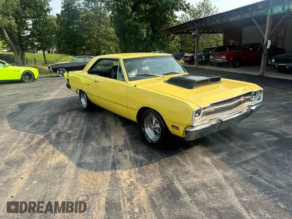 1969 Dodge Dart z VIN LP23D9E103561, wystawiony jako Copart lot #59427975 z przebiegiem 36 296 mil mil oraz Czysty tytuł • Clean title. Historia ofert i sprzedaży dostępna na DreamBid. Obrazek 1.