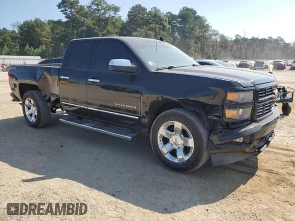 2015 Chevrolet Silverado 1500 LT with VIN 1GCVKREC4FZ393142, listed as a Copart auction lot 81105855 with 194,346 mi miles and Salvage title. Bid and sale history available at DreamBid. Image 4.