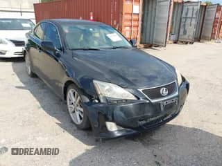 2007 Lexus IS 250 with VIN JTHBK262972049010, listed as a IAAI auction lot 43112051 with 244,334 mi miles and . Bid and sale history available at DreamBid. Image 1.