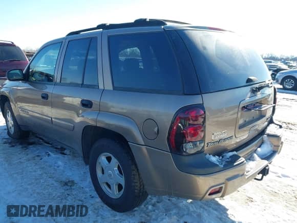 2002 Chevrolet TrailBlazer LS with VIN 1GNDT13S422356784, listed as a IAAI auction lot 41329655 with 122,525 mi miles and . Bid and sale history available at DreamBid. Image 3.