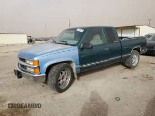 1997 Chevrolet Silverado 1500 with VIN 2GCEC19W6V1100822, listed as a Copart auction lot 47586375 with 312,579 mi miles and Clean title. Bid and sale history available at DreamBid. Image 1.