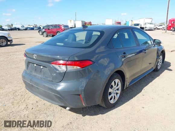 2024 Toyota Corolla LE with VIN 5YFB4MDE2RP193944, listed as a IAAI auction lot 43020580 with 21,866 mi miles and . Bid and sale history available at DreamBid. Image 4.