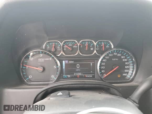 2016 Chevrolet Tahoe LT with VIN 1GNSKBKC5GR301334, listed as a Copart auction lot 65074775 with 214,289 mi miles and Salvage title. Bid and sale history available at DreamBid. Image 9.