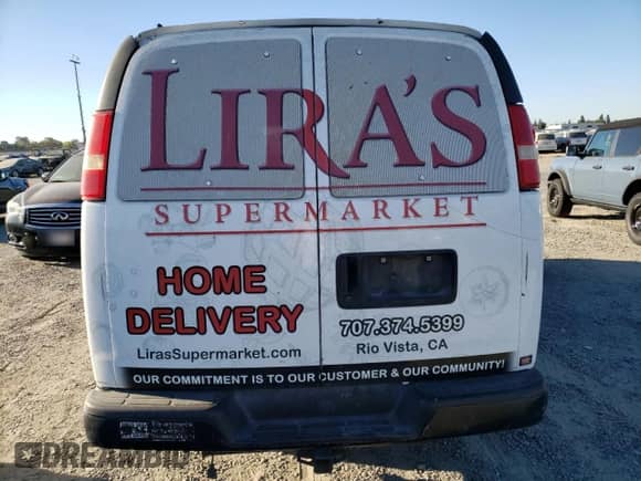 2006 Chevrolet Express Cargo with VIN 1GCFG15T761172401, listed as a Copart auction lot 71225064 with 109,220 mi miles and Salvage title. Bid and sale history available at DreamBid. Image 6.