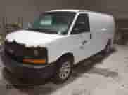 2010 Chevrolet Express Cargo with VIN 1GCUGADX1A1113221, listed as a IAAI auction lot 42155867 with Not provided miles and . Bid and sale history available at DreamBid. Image 2.