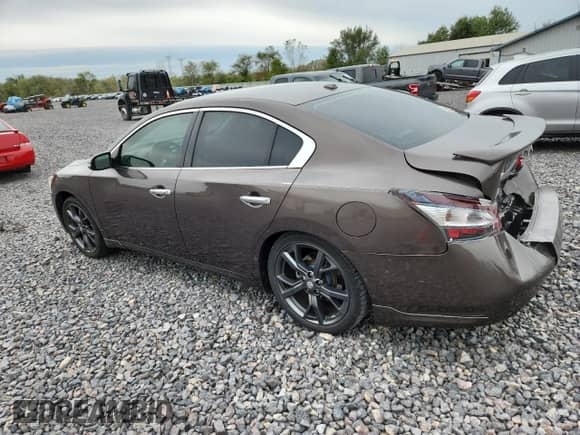 2014 Nissan Maxima S with VIN 1N4AA5AP5EC430533, listed as a Copart auction lot 82082955 with 59,500 mi miles and Salvage title. Bid and sale history available at DreamBid. Image 2.