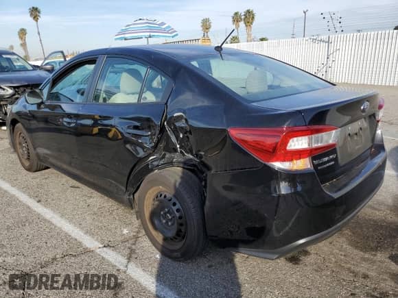2023 Subaru Impreza with VIN 4S3GKAB69P3600055, listed as a Copart auction lot 43751825 with 20,376 mi miles and Salvage title. Bid and sale history available at DreamBid. Image 2.