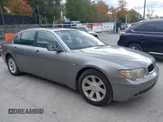 2002 BMW 7 Series 745Li with VIN WBAGN63412DR02392, listed as a IAAI auction lot 43527978 with Not provided miles and . Bid and sale history available at DreamBid. Image 1.