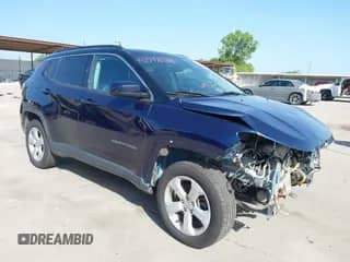 2018 Jeep Compass Latitude z VIN 3C4NJDBBXJT162070, wystawiony jako IAAI lot #42717031 z przebiegiem 92 632 mil mil oraz . Historia ofert i sprzedaży dostępna na DreamBid. Obrazek 1.