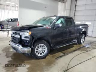 2023 Chevrolet Silverado 1500 LT z VIN 1GCRDDED8PZ250199, wystawiony jako Copart lot #66162265 z przebiegiem Nie podano mil oraz Szkoda całkowita • Salvage title. Historia ofert i sprzedaży dostępna na DreamBid. Obrazek 1.