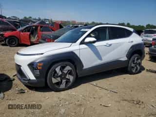 2024 Hyundai Kona Limited с VIN KM8HECA38RU123397, выставлен на аукционе Copart как лот 58835174 с пробегом 1 225 миль миль и Списание • Salvage title. История ставок и продаж доступна на DreamBid. Изображение 1.