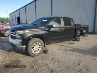 2021 Chevrolet Silverado 1500 LT with VIN 3GCPWCED0MG244453, listed as a Copart auction lot 81091425 with 130,894 mi miles and Salvage title. Bid and sale history available at DreamBid. Image 1.